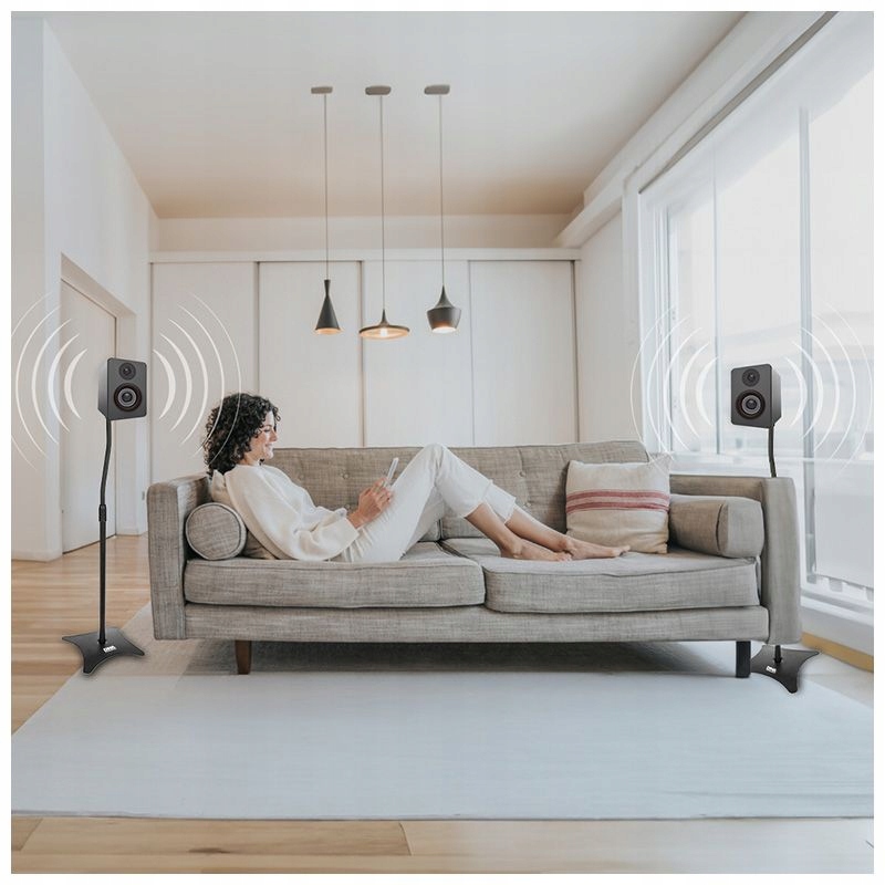 STATYWY STANDY PODSTAWKI DO GŁOŚNIKÓW KINA DOMOWEGO STEREO 68-110CM PARA Kod producenta SS 1 SET