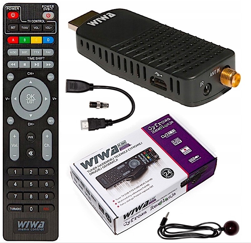 

Tuner Odbiornik Tv Naziemnej DVB-T/T2 Wiwa DVB-T2