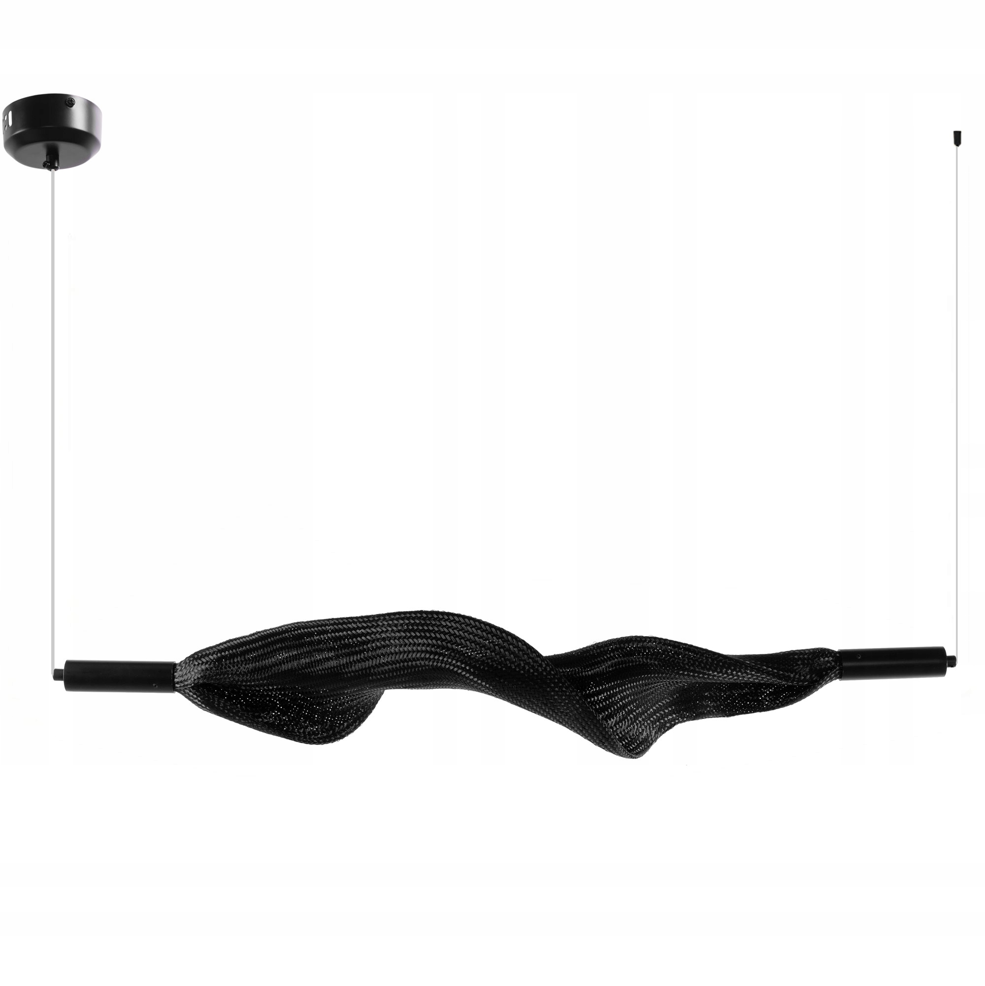 Led Závesná Stropná Lampa Čierna Lineárna Do Obývacej Izby Kuchyne Toolight