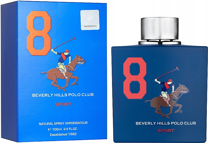 Beverly Hills Polo Club Men Sport 8 Toaletní Voda 100 ML Pro Muže