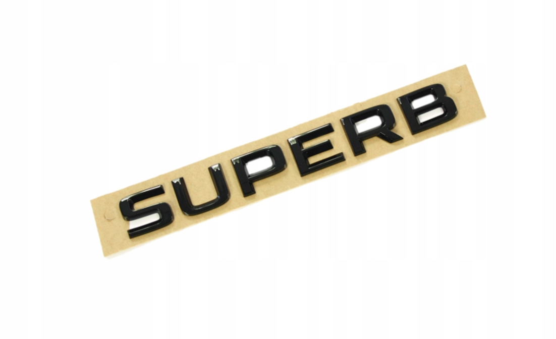 Nálepka Superb čierna na klapku Skoda Superb