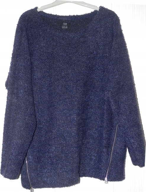 SWETEREK BOUCLE Z ZAMKAMI F&F GRANAT ROZM. 46 Rozmiar 46