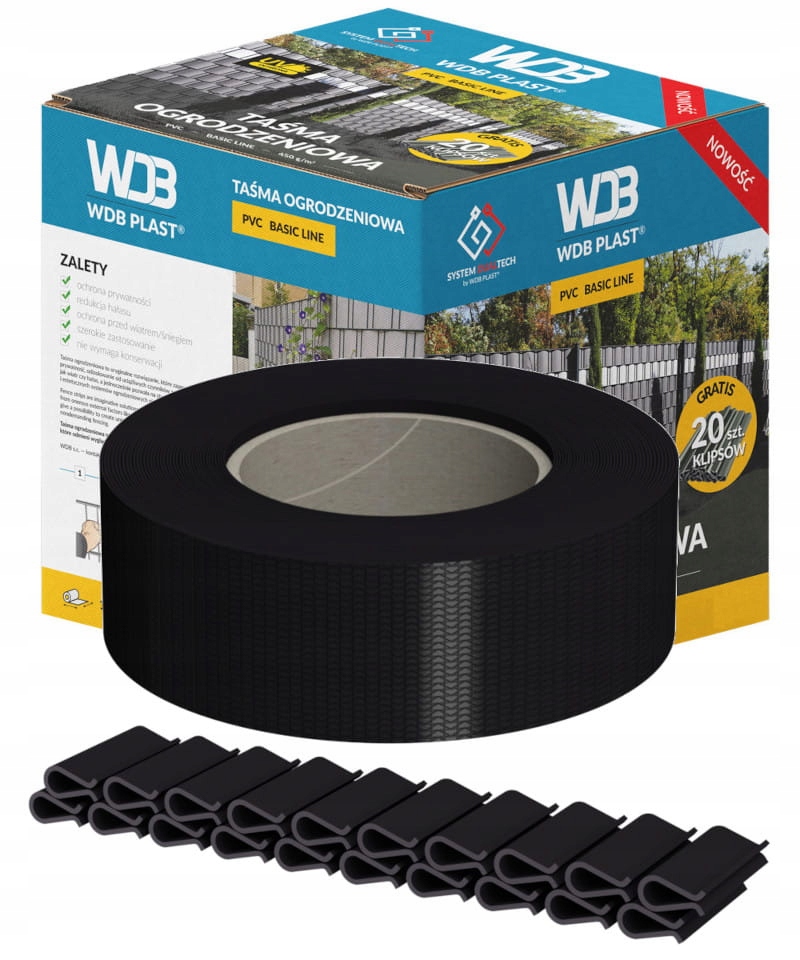 

Taśma Ogrodzeniowa Wąska 47,5mm x 35m Do Paneli 3D