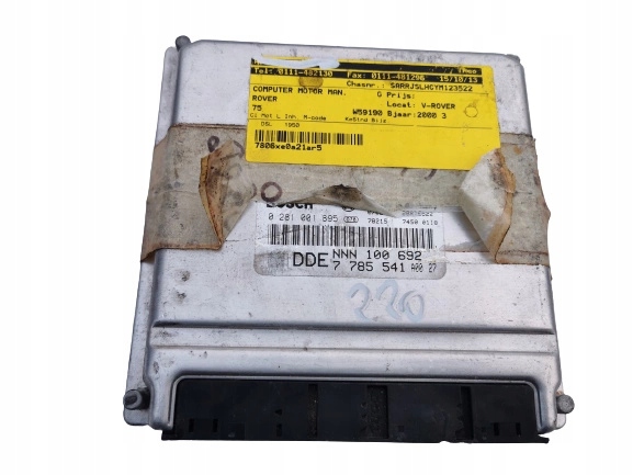 ROVER 45 2.0D 0281001895 7785541 computer ECU