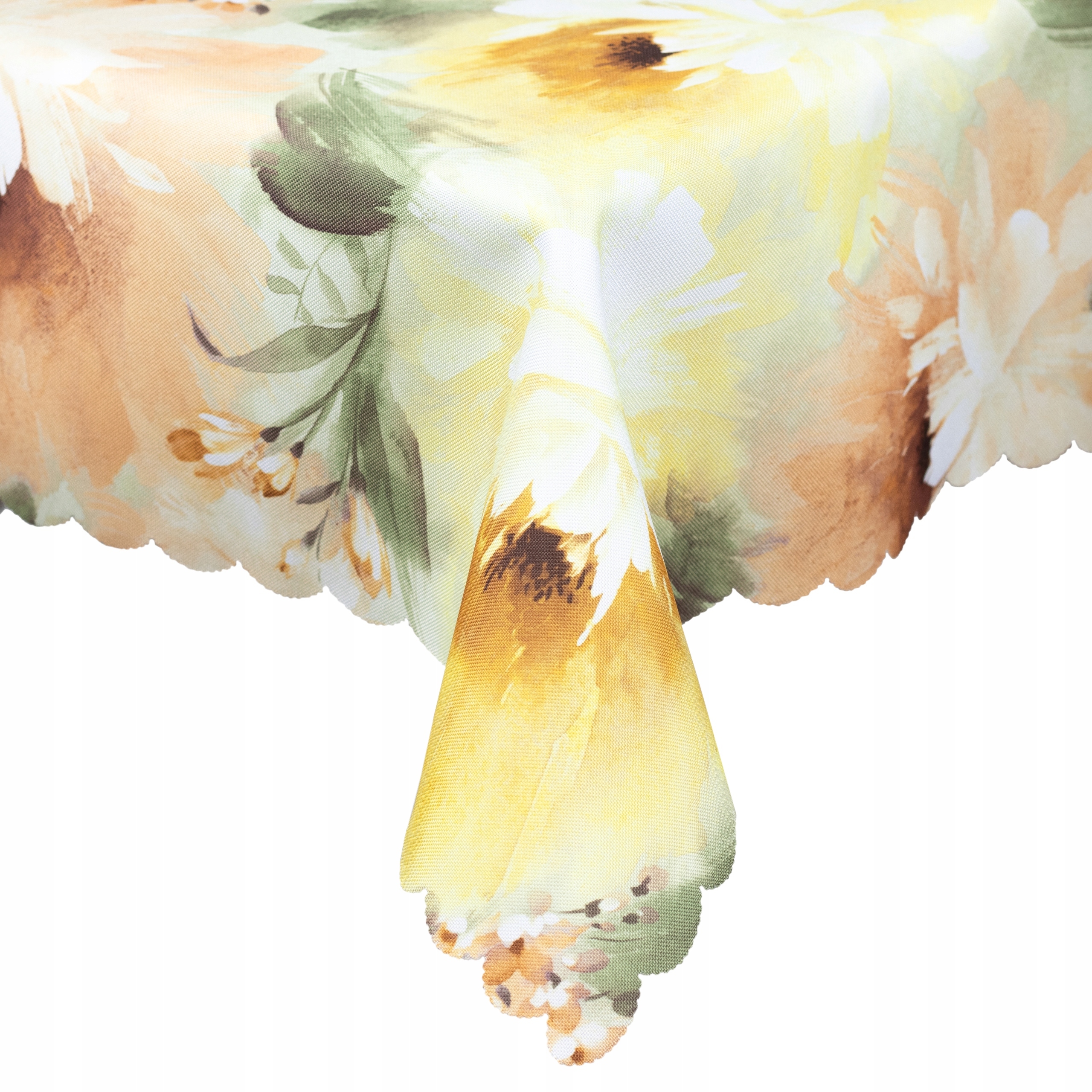 Obrus 150x300 Plamoodporny na stół do salonu ogrodu kuchni w kwiaty liście