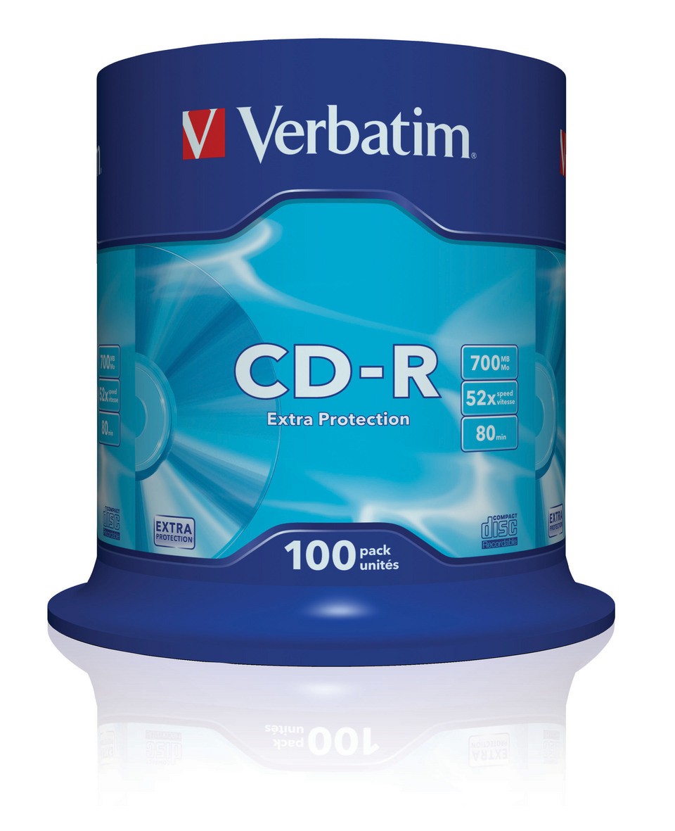 Verbatim płyty Cd-r 700MB 52x 100szt 43411 CBox