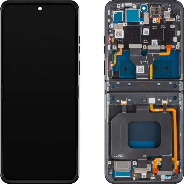Org Wyświetlacz wewnętrzny LCD ramka Motorola Razr 2024 Razr 50 (Szary)