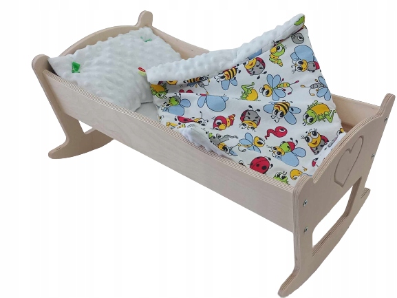 KOŁYSKA DLA LALEK GRAWEROWANA M. POŚCIEL MINKY