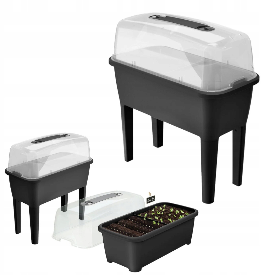 Skleník na sazenice mini pařeniště s průhledným víkem