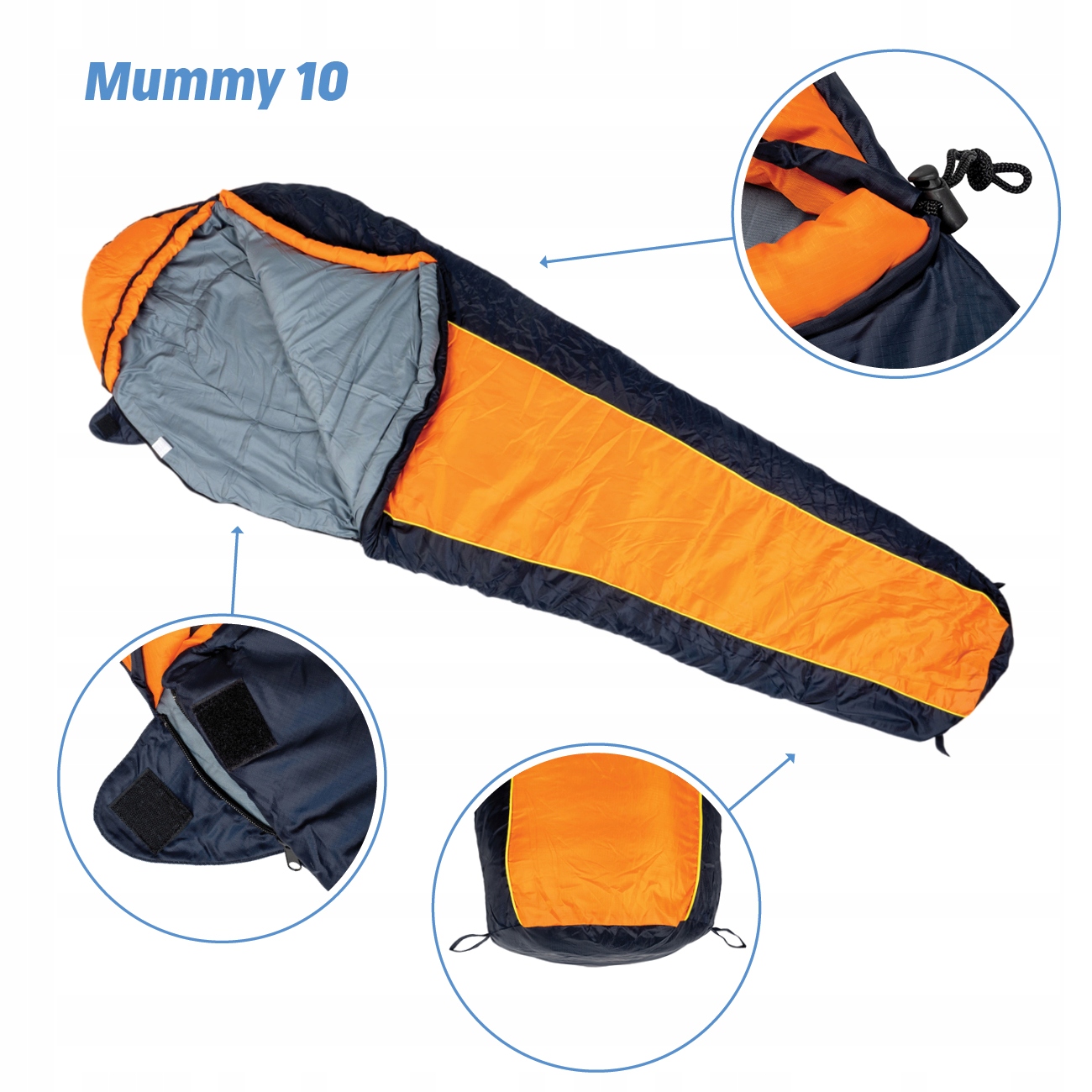 Acra spací pytel Mummy 10 220 cm