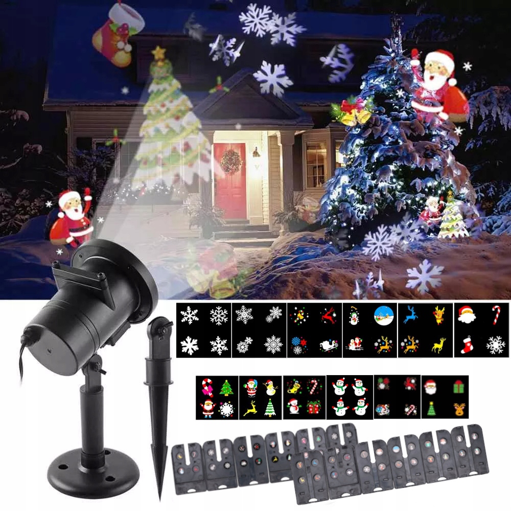 

Projektor Led Świąteczny Rzutnik 12 Motywów 3914
