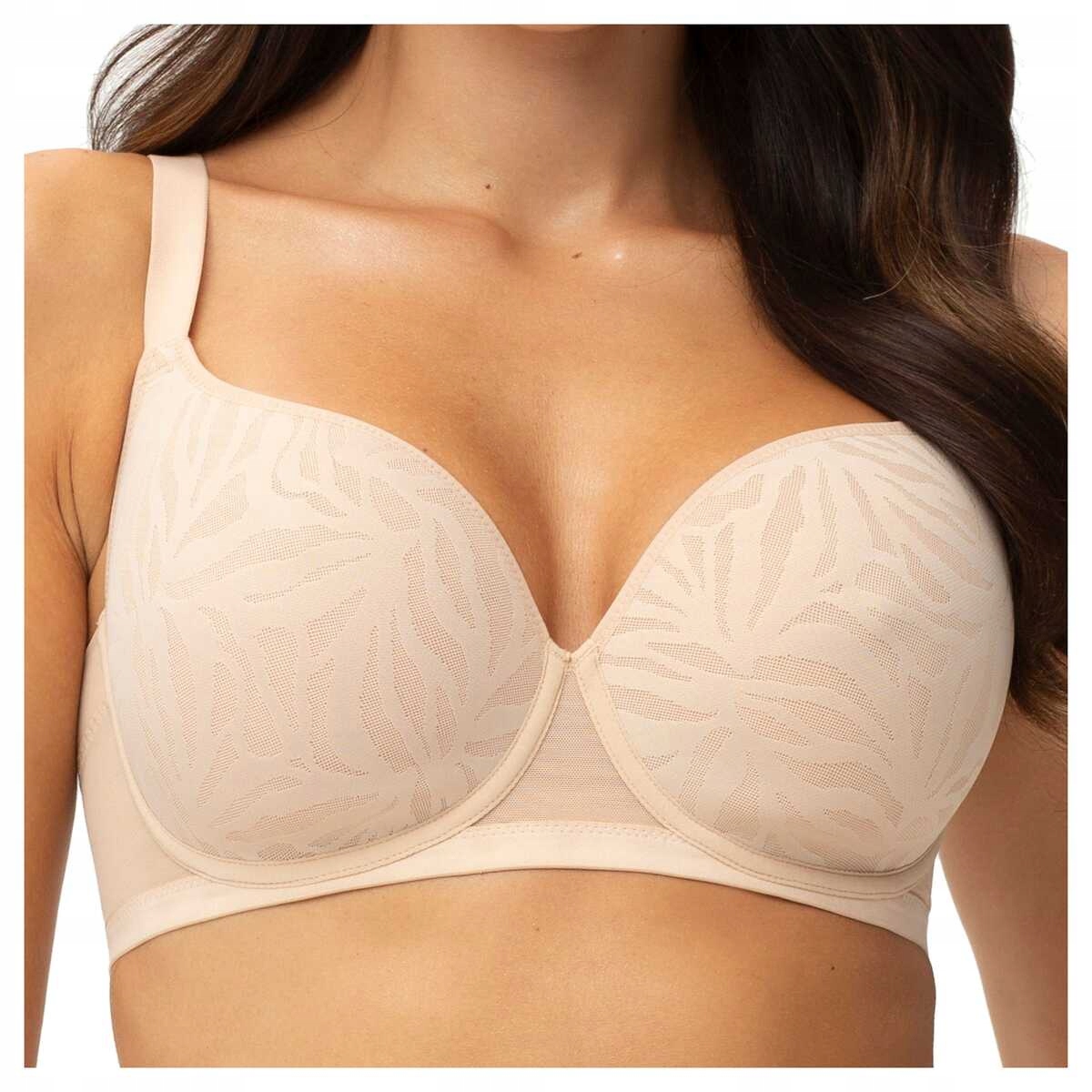 Gatta Biustonosz lekki bezszwowy stanik spacer Fuller beżowy 85E