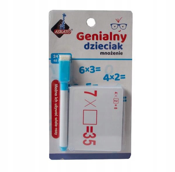 

Genialny Dzieciak Fiszki Matematyczne Mnożenie