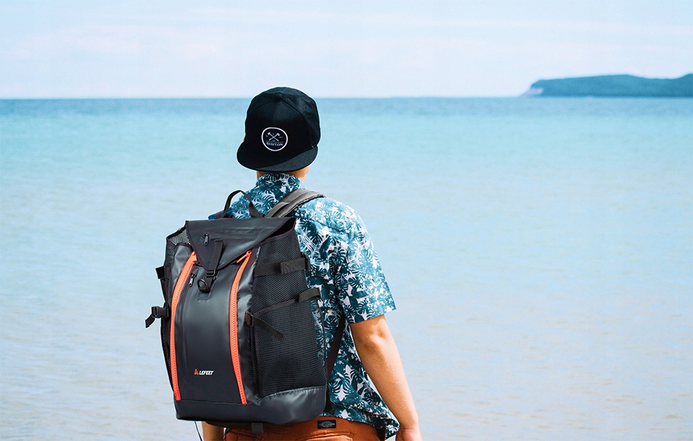 Plecak Lefeet DivePack czarny Kolor dominujący czarny