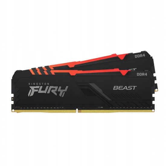 Kingston Fury Beast/ DDR4/ 16GB/ 3600MHz/ CL17/ 2x8GB/ Rgb/ Black…