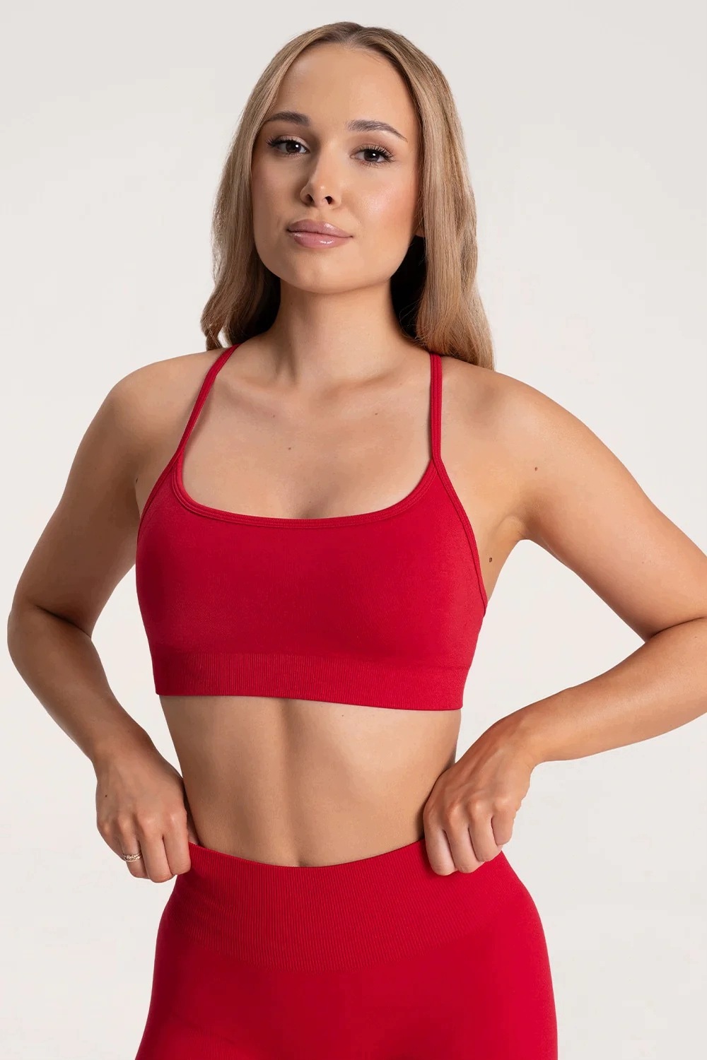 Gym Glamour Podprsenka second skin red vel. Xs