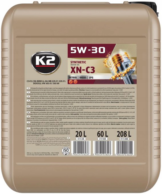 K2 TEXAR XN-C3 5W30 - 20L