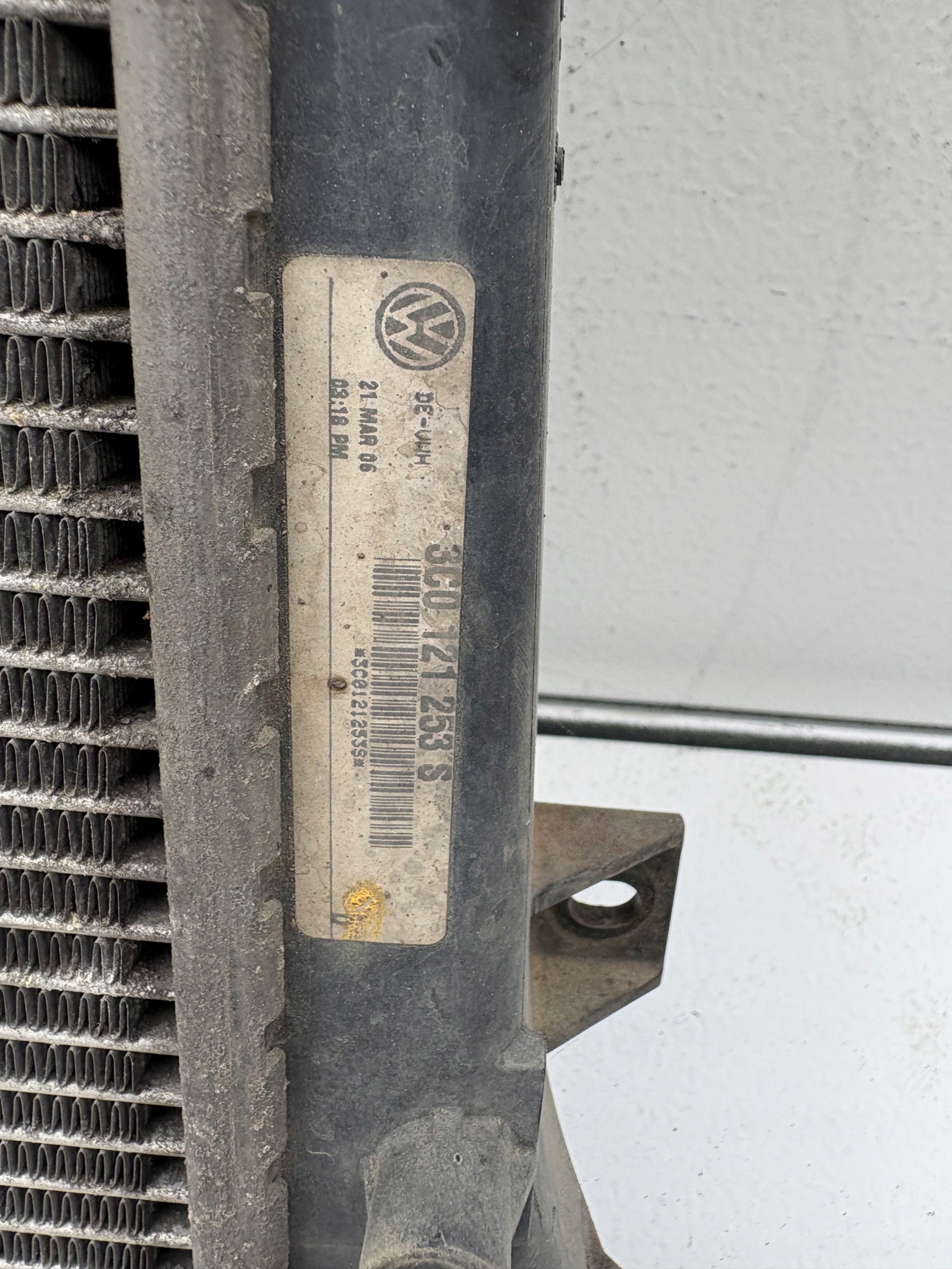 water cooler 3C0121253S VW PASSAT B6 1.9 TDI