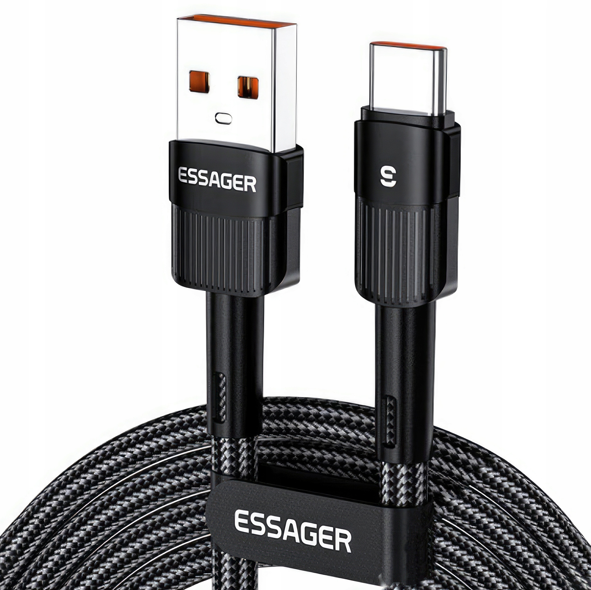 ESSAGER Kabel Ładowarka TYP C USB C Szybki 100W 2M 7A