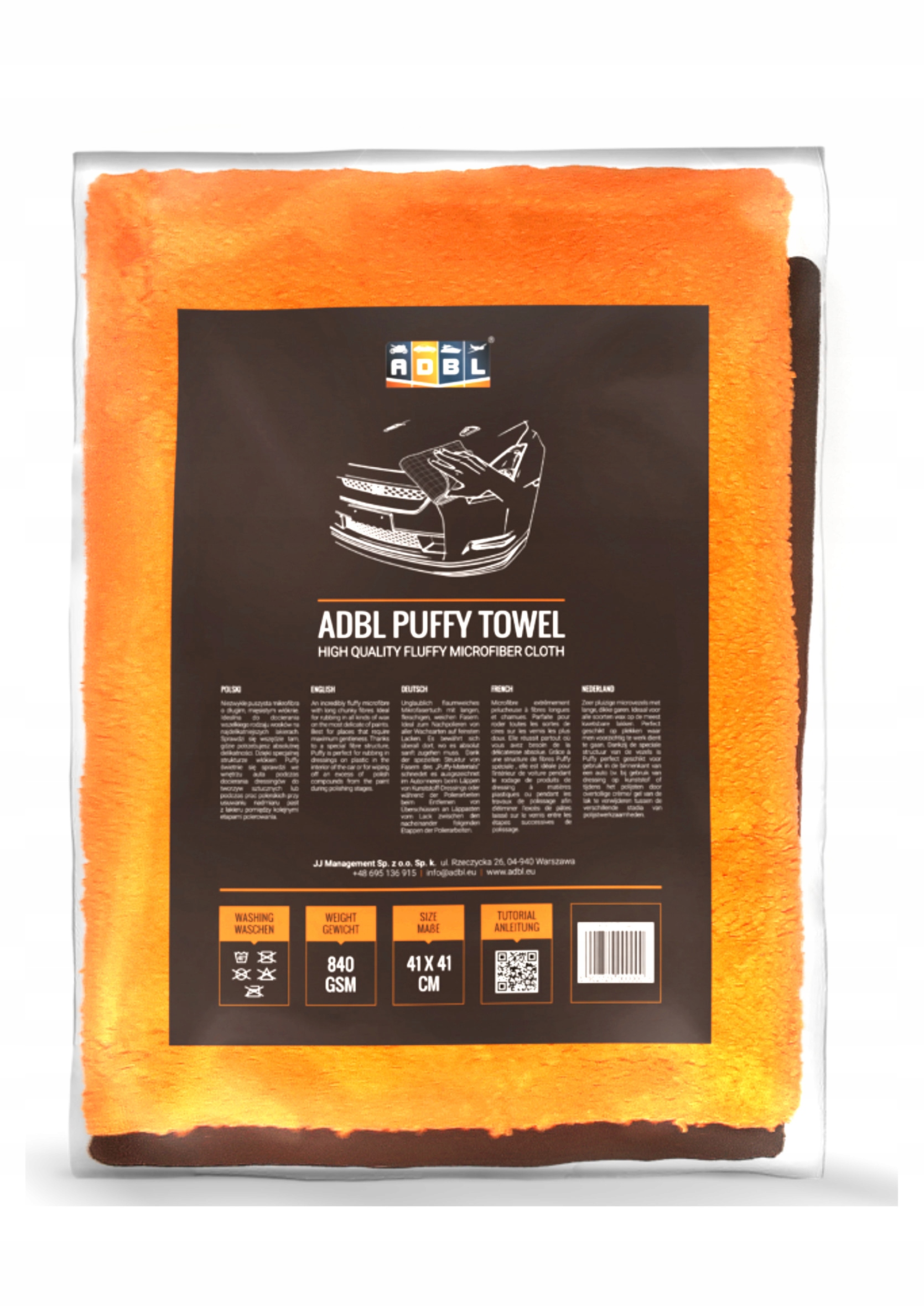 

Adbl Puffy Towel Ręcznik Do Osuszania 41x41 840g