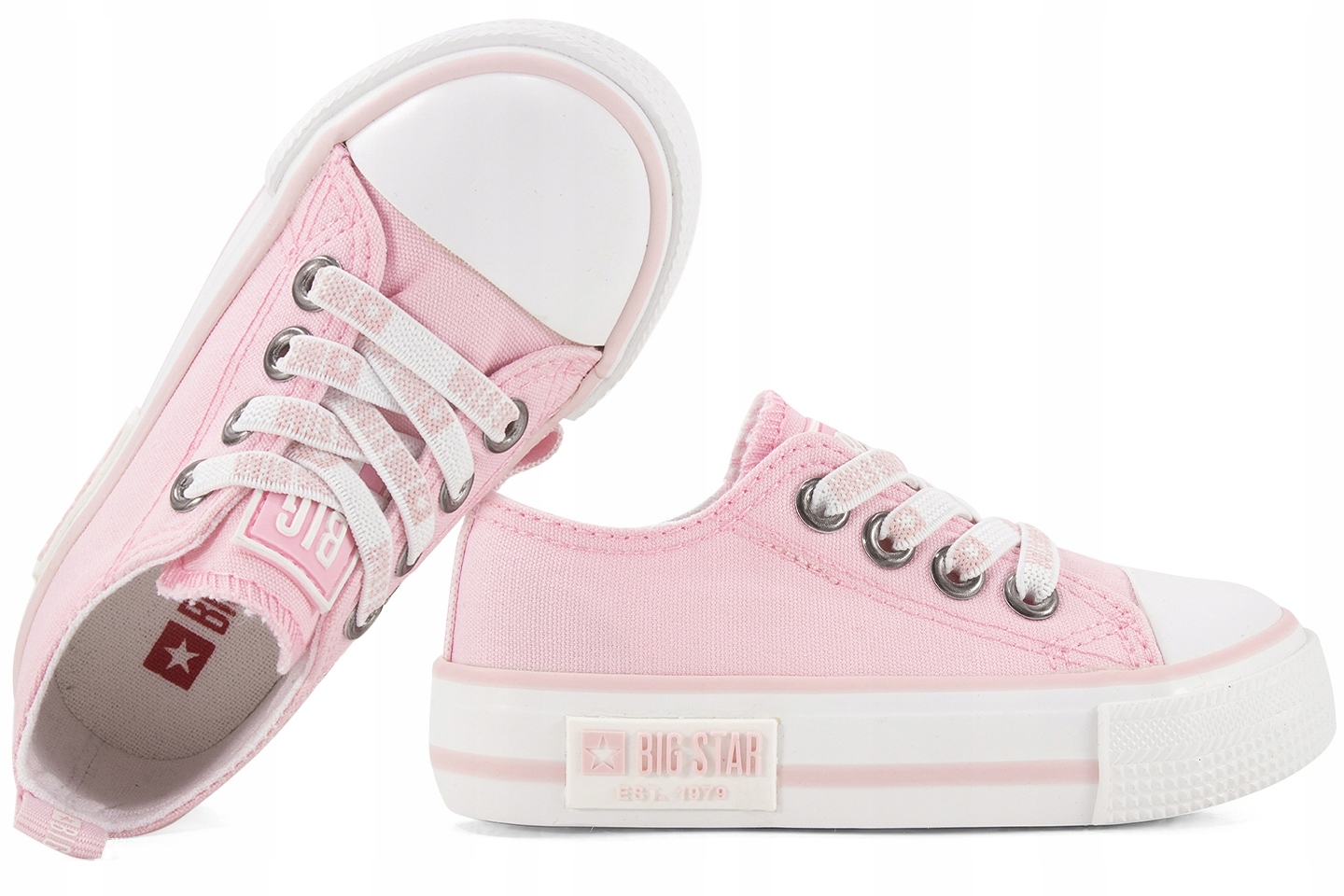 Buty Dziecięce Big Star Trampki Dziewczęce Różowe Wiosna Lato 25