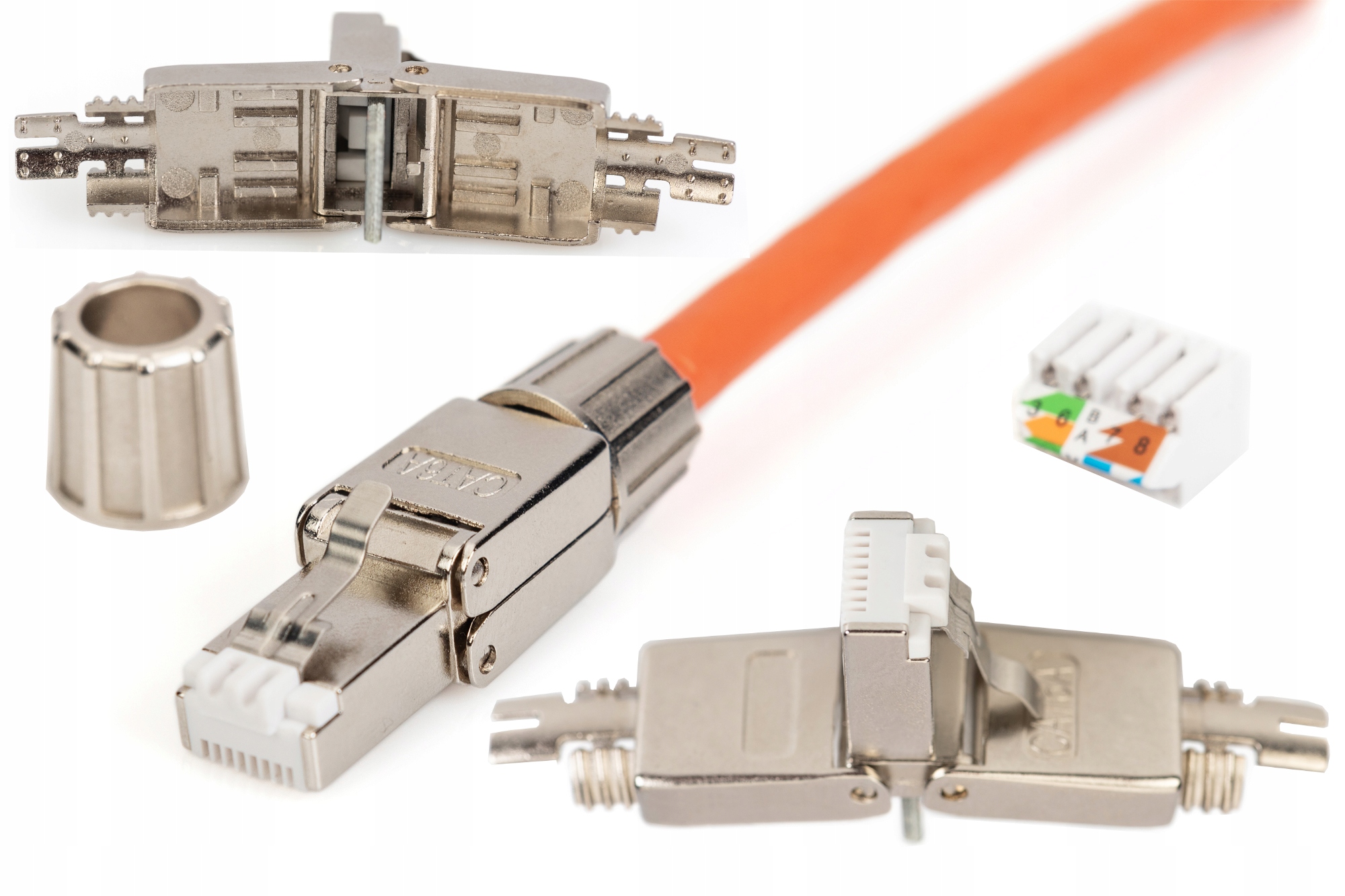 

Wtyk RJ45 Poe kat.6a Stp 10GB beznarzędziowy Poe++