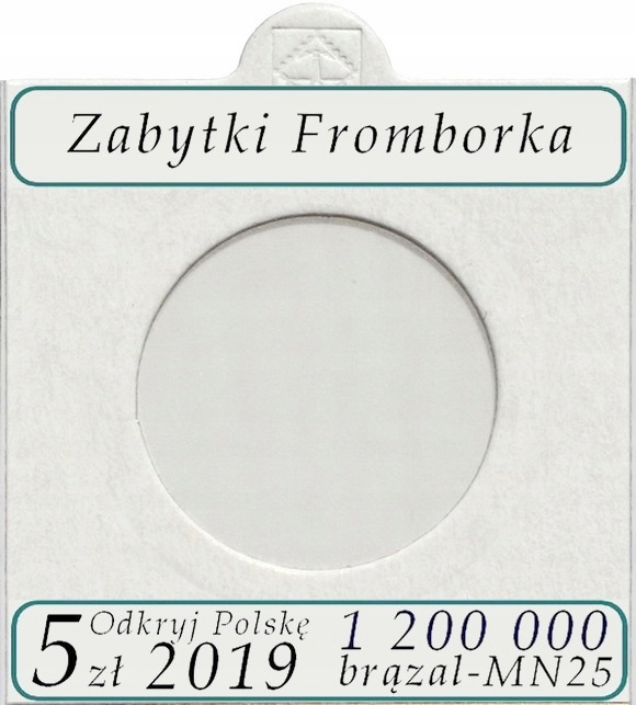 

Holder na monetę 5 zł Zabytki Fromborka opis