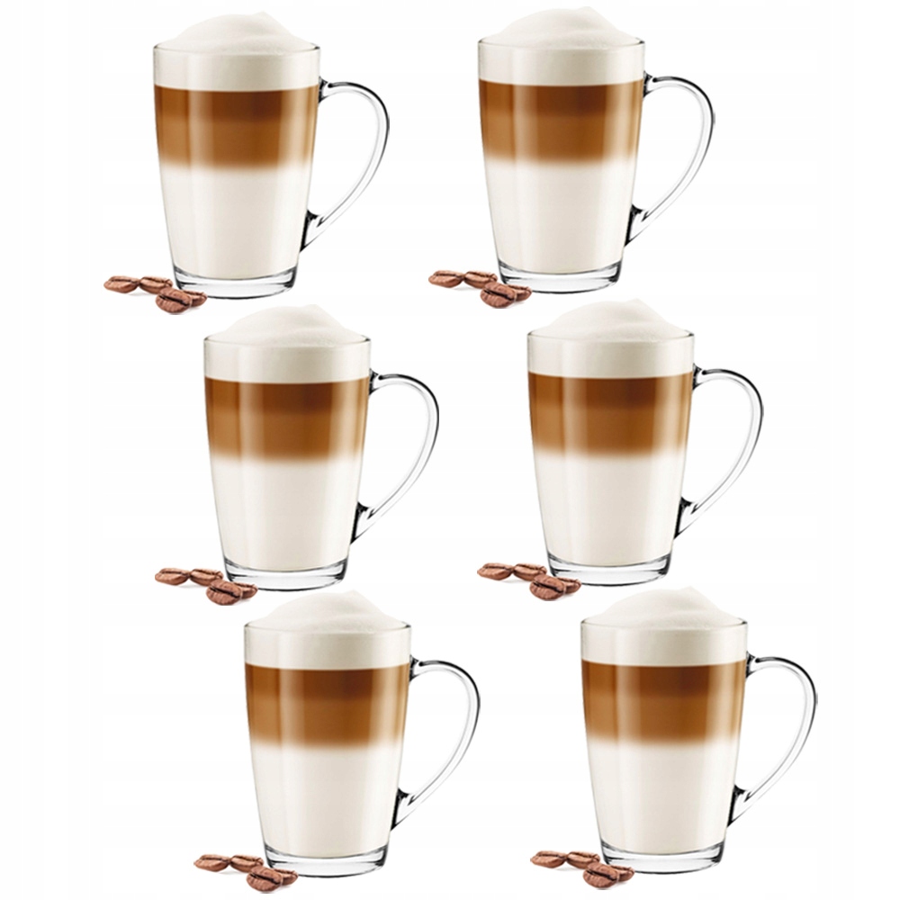 

Kubki Do Kawy Latte 300 ML Macchiato Zestaw 6 Szt