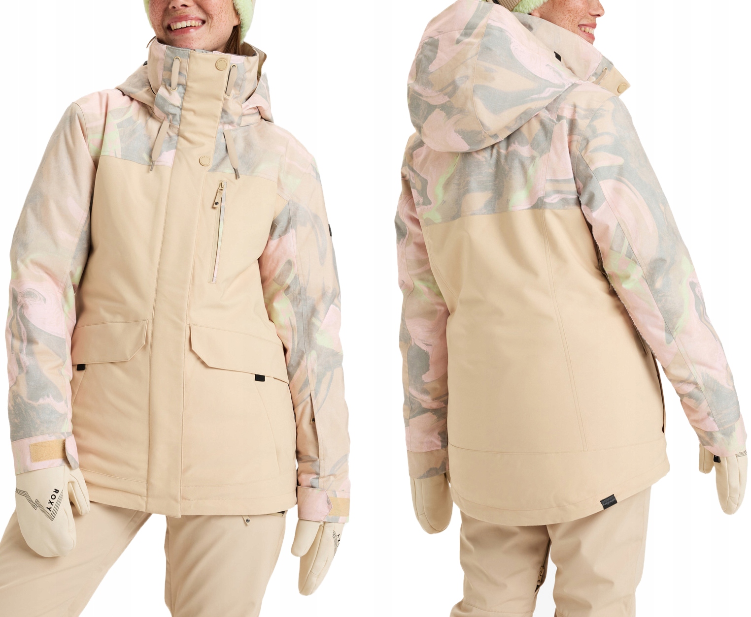 Roxy Ciepła Kurtka Zimowa Damska Narciarska Snowboardowa Ocieplana 10K S