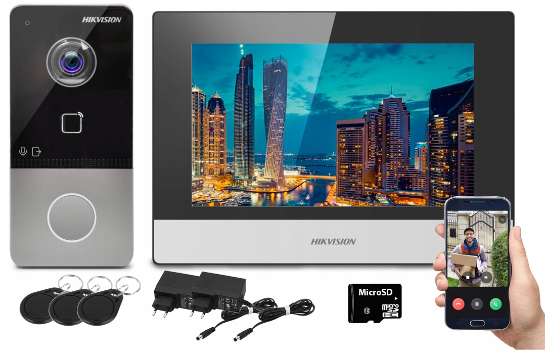

Domofon Widero WiFi Ip 7" LCD DS-KIS603-P Hik