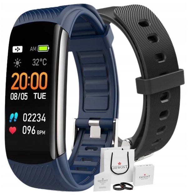 

Smartband Smartwatch Kroki Sms Tętno +pasek Grawer
