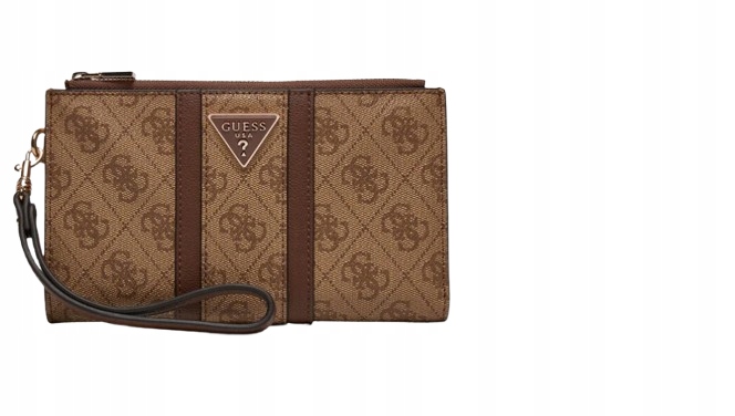 Guess Dámská Hnědá Peněženka S Logem A Prostorem Pro Mince 18X11 Gnb