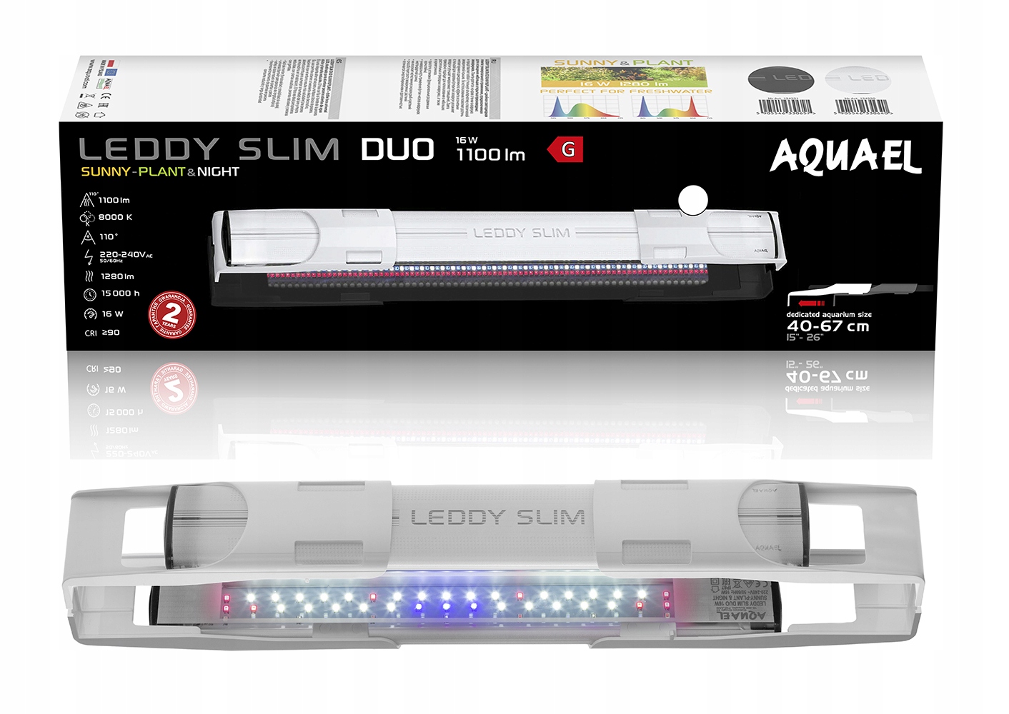 

Aquael Leddy Slim Duo 16W Sunny Plant&night B