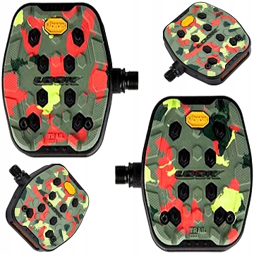 Plošinové pedály na kolo Look Trail Grip camo