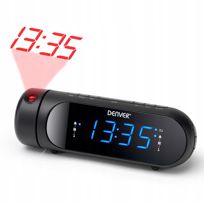 Radiobudík s projekcí času a Usb nabíječkou Denver CPR-700