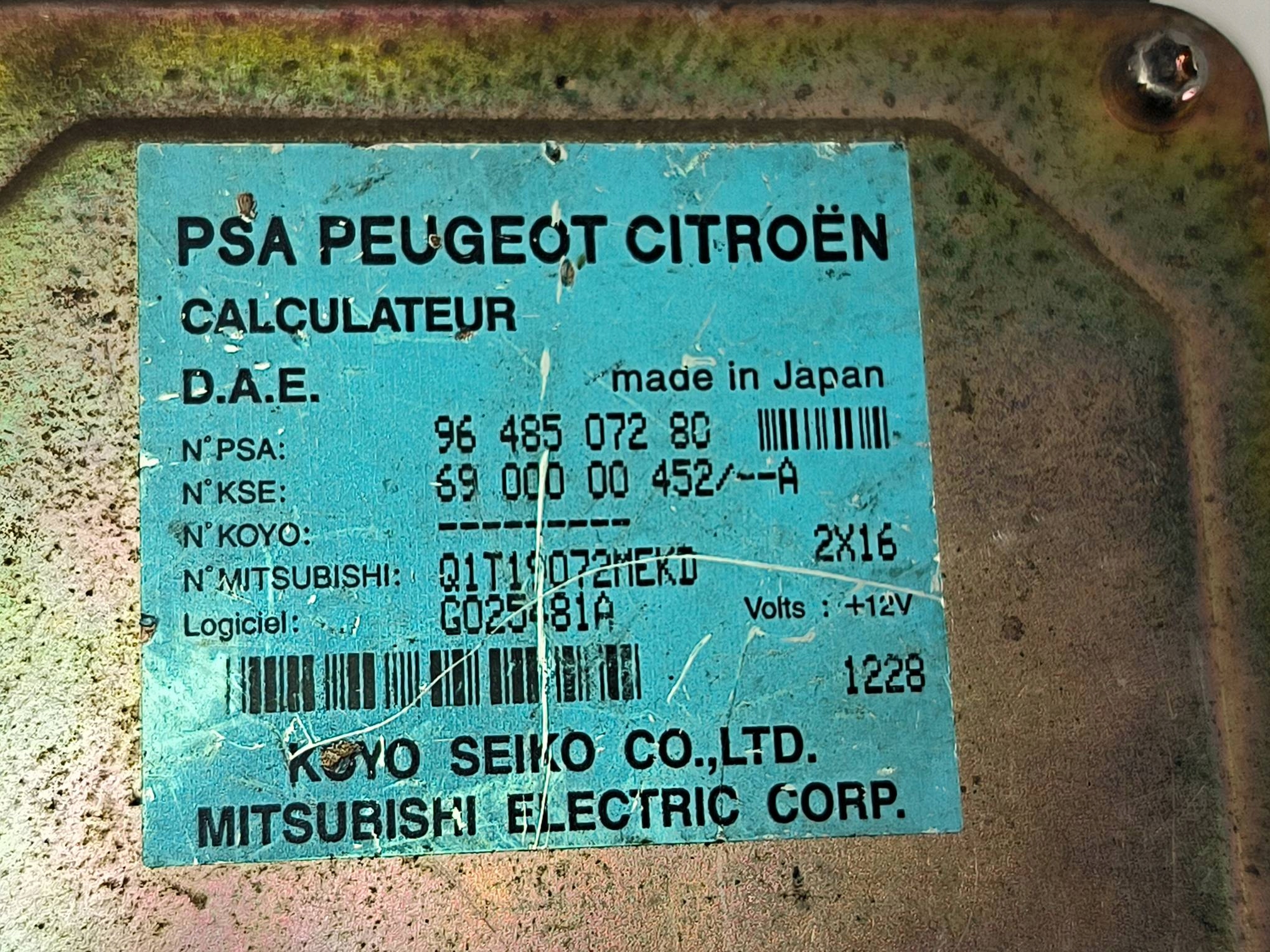 module 9648507280 CITROEN C3