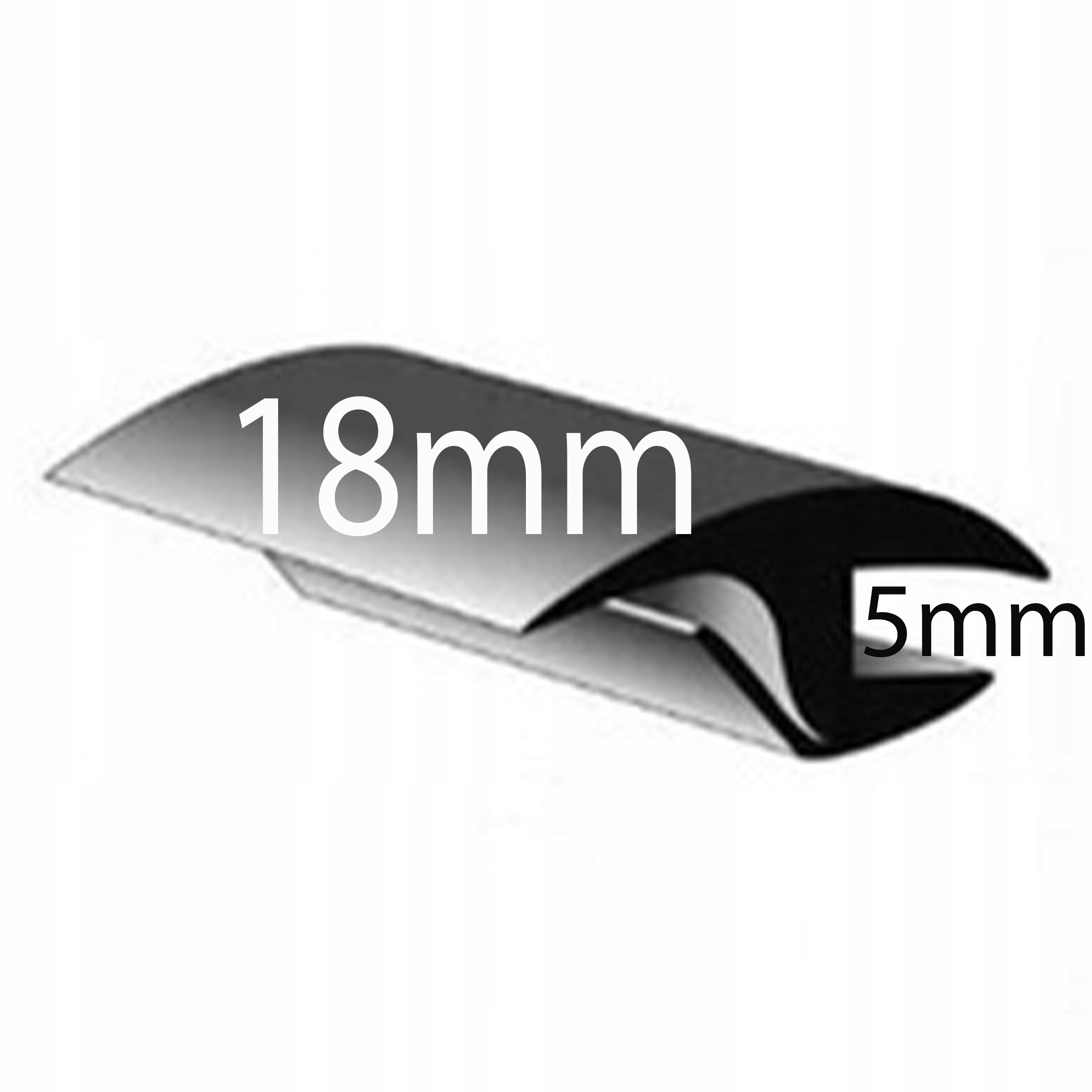 

Uszczelka uniwersalna szyba przednia 18X5 mm 50cm.