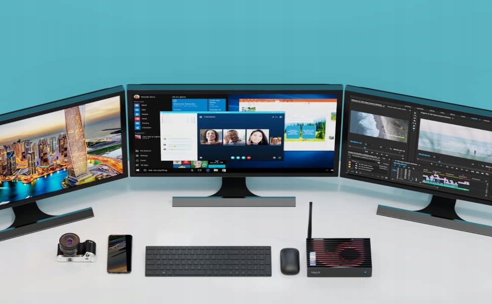 Cichy mini PC MeLE PCG35 GLK HDMI VGA LAN WiFi PXE Seria Intel Celeron