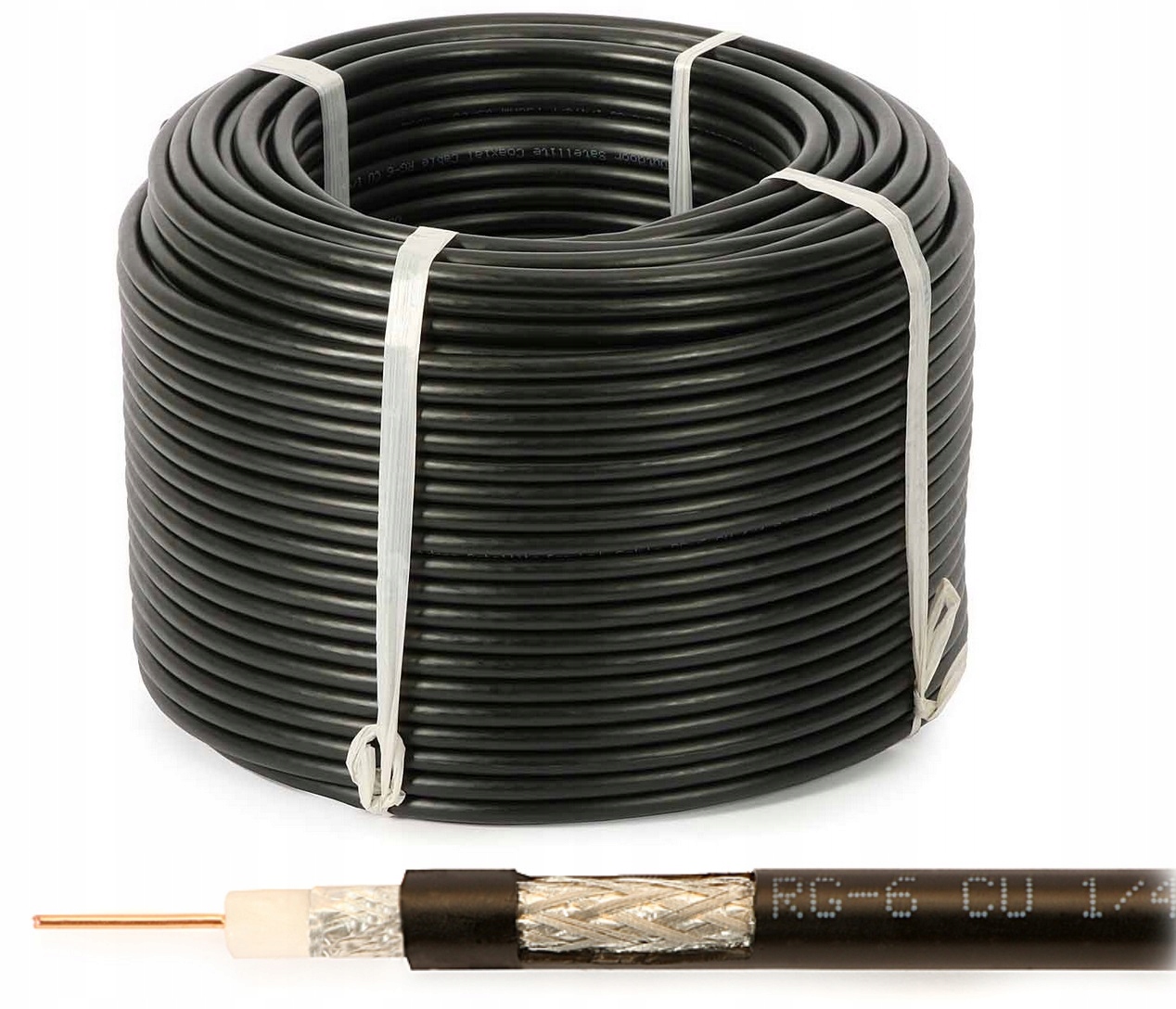 

Kabel Przewód Antenowy Koncentryczny Żel Uv 100m