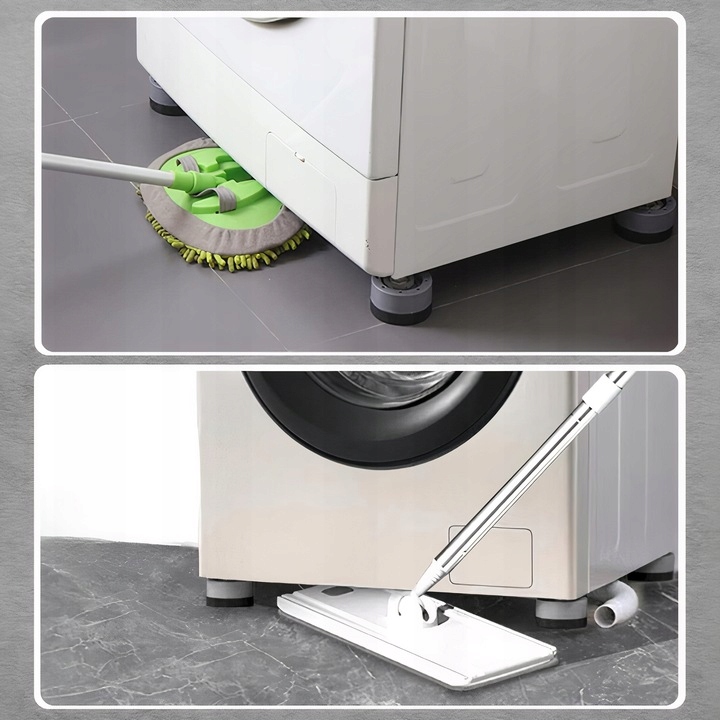 Podkładki Antywibracyjne Gumowe Pod Pralkę Zmywarkę Suszarkę Lodówkę 4 Szt,