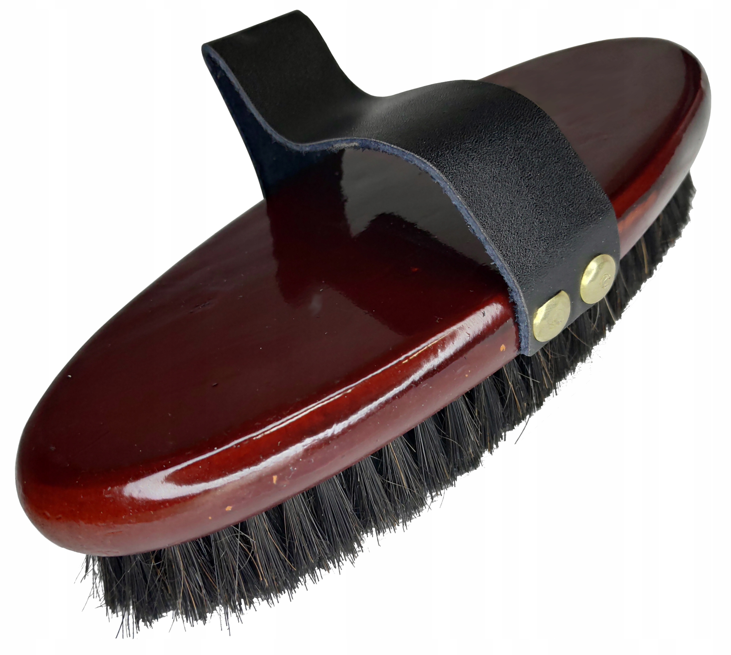 SZCZOTKA DREWNIANA NATURALNA 21 CM DLA KONIA