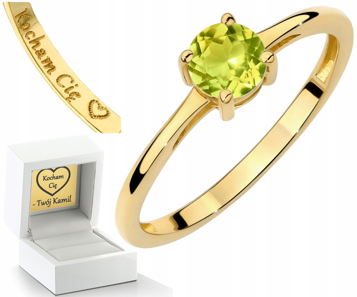 Zlatý Prstýnek S Olivínem