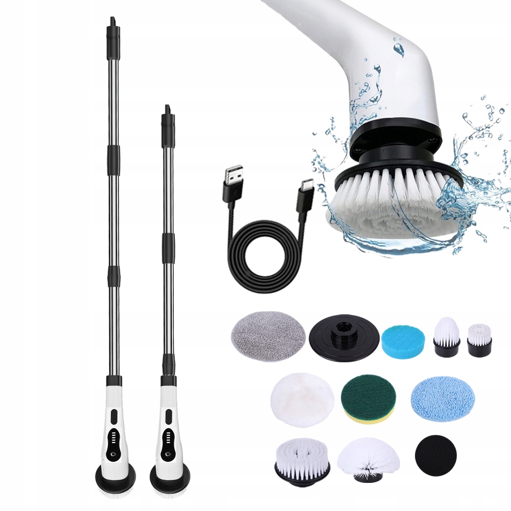 Levně 9V1 Ruční Elektrický Čisticí Kartáč Pro Domácnost, Sada