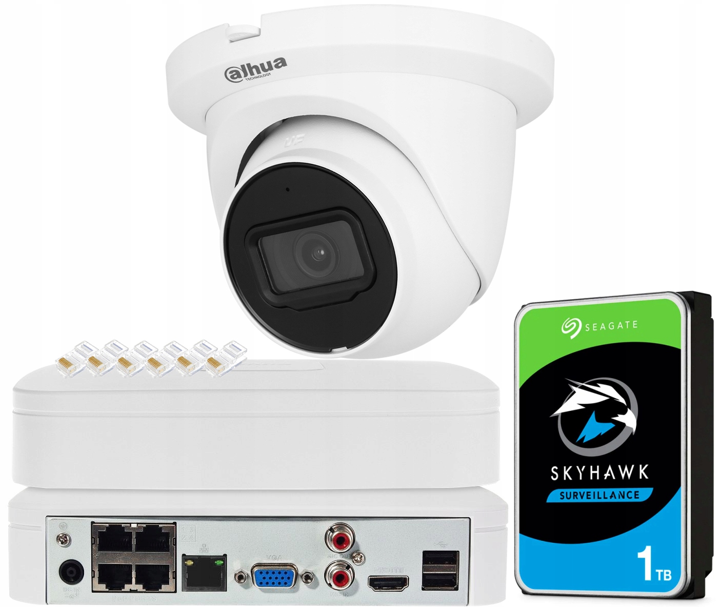 Sada na monitorovanie Dahua Kamera IPC-HDW2541TM-S-0280 5MPx WizSense Ir Led