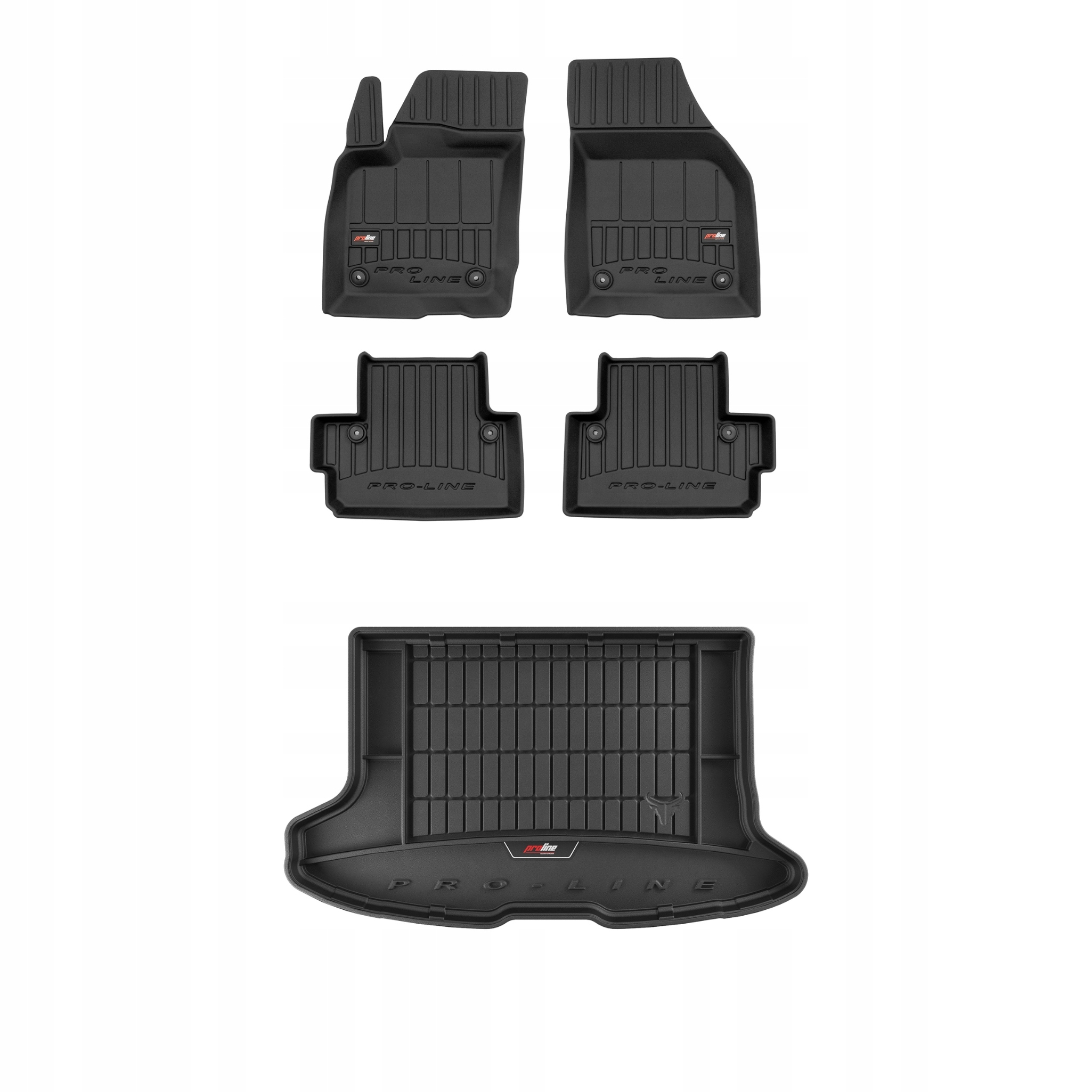 Frogum 3D Sada gumových kobercov a rohoží s logom pre Volvo C30 2006-12