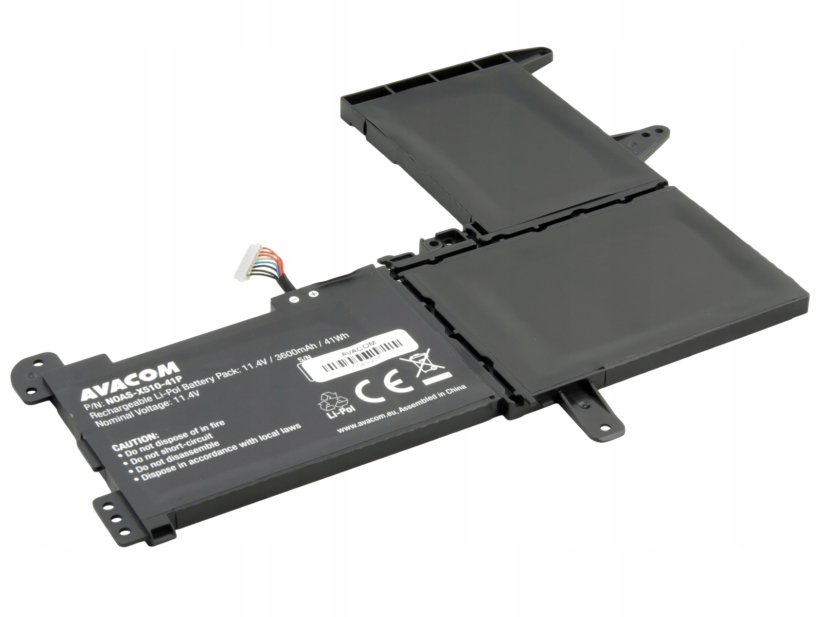 Batéria Avacom pre Asus VivoBook X510 S510 Li-Pol 11, 4 V 3600mAh 41Wh…