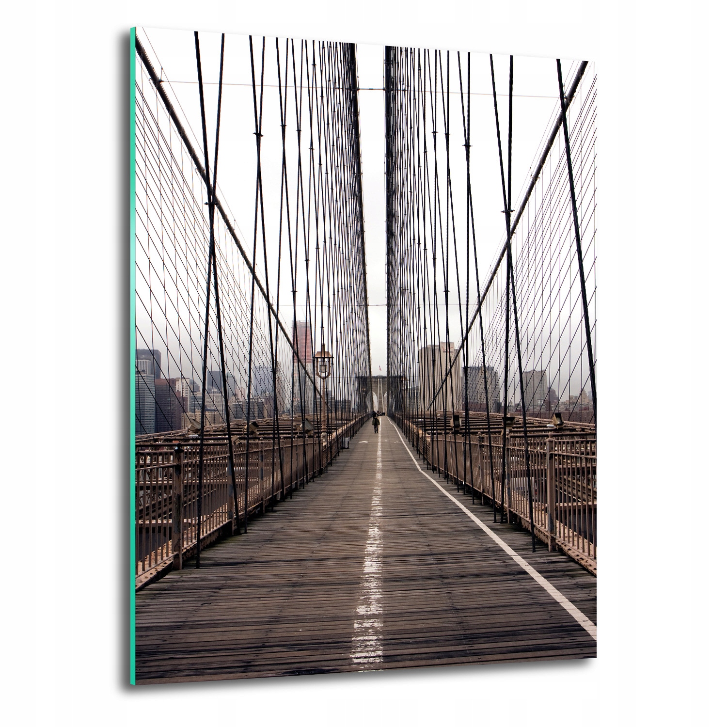 Nástěnný obraz na skle Brooklynský most 70x100