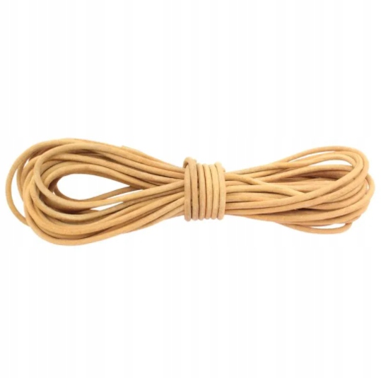 Řemínek Kožený Přírodní 4MM 30 Metrů