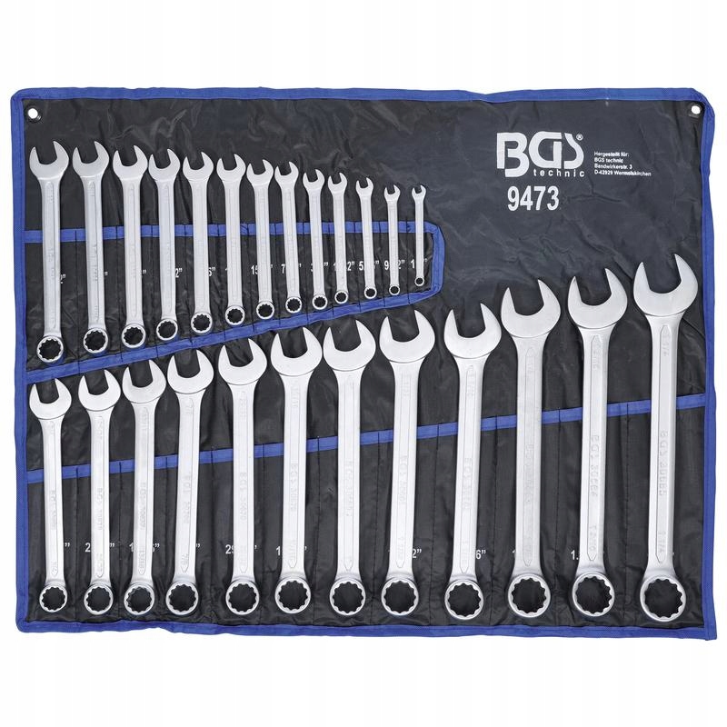 Sada očkoplochých kľúčov 1/4"-1,1/4" 25ks Bgs 9473