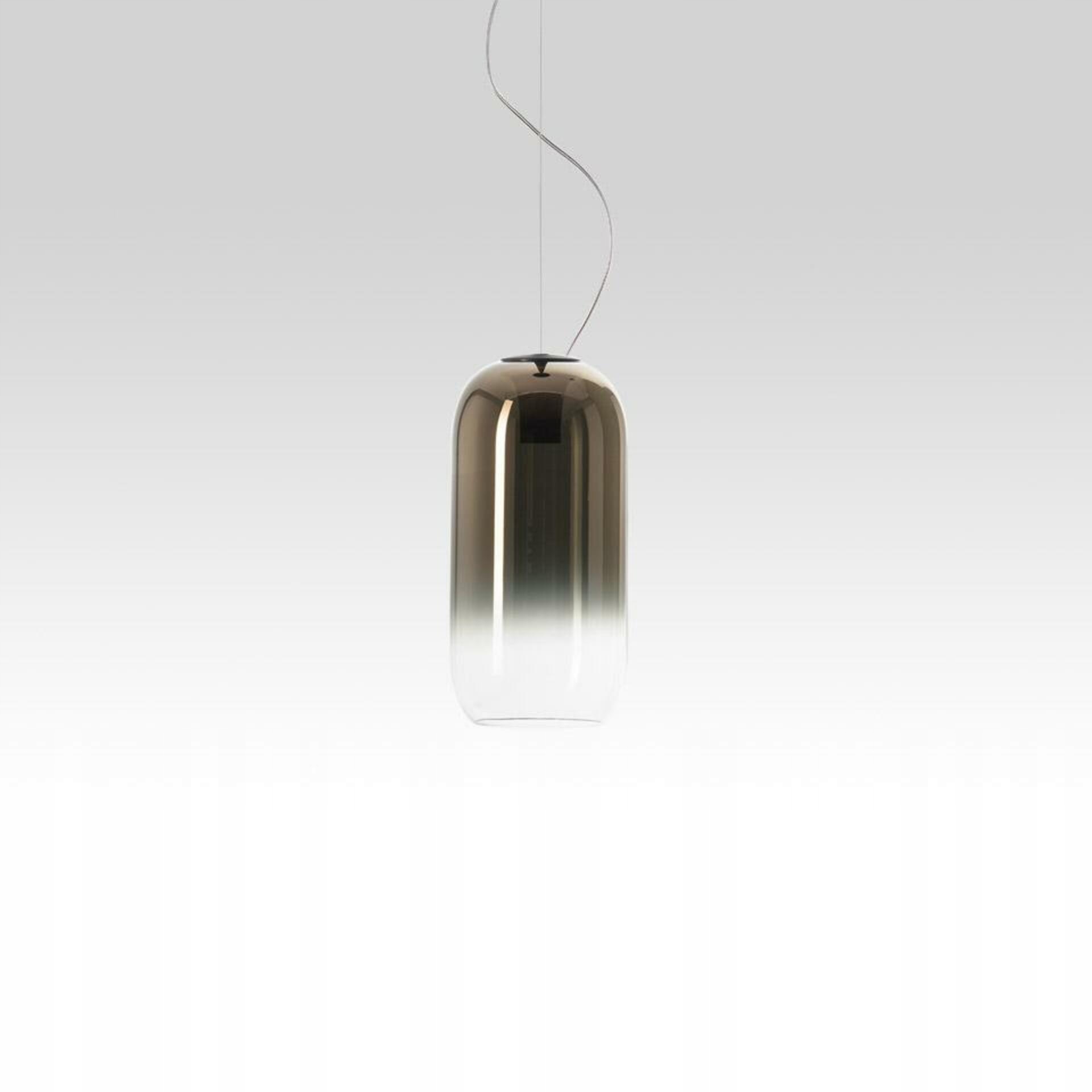 Artemide Gople Mini závesné svietidlo bronz 1406060A, ručne fúkané sklo